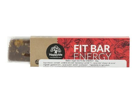 Baton vegan Fit Bar ENERGY Happy Life, bio, 42 g Supply