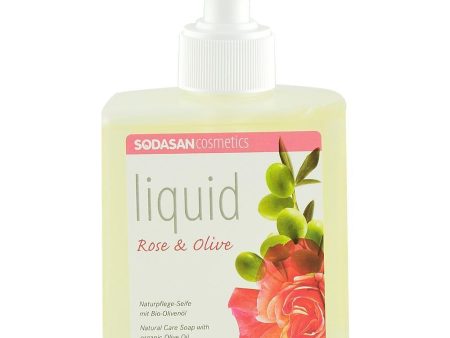 Sapun Lichid si Gel de Dus cu Trandafir si Masline Sodasan, bio, 300 ml Fashion