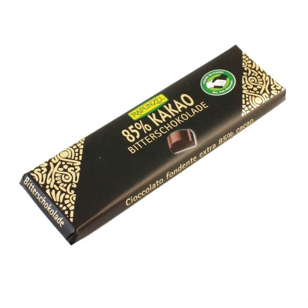 Ciocolata amaruie cu 85 cacao, mica, bio, 20g Supply