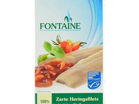 File de hering in sos bio de rosii Fontaine 200 g, conserva de peste on Sale