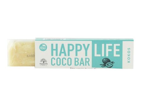 Baton vegan din cocos Happy Life, bio, 40 g Discount