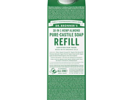 Almond Pure-Castile Liquid Soap Refill Carton For Cheap