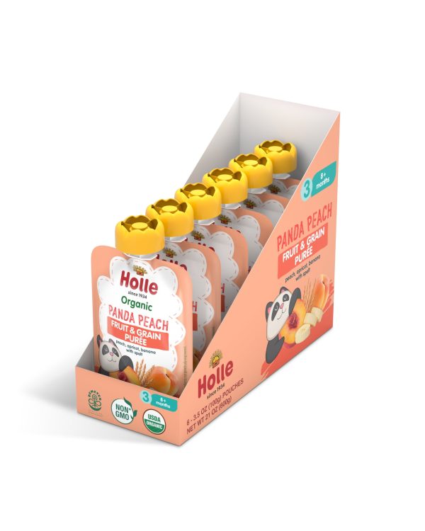 Organic Peach, Apricot, Banana and Spelt Baby Food - Box of 6 Cheap