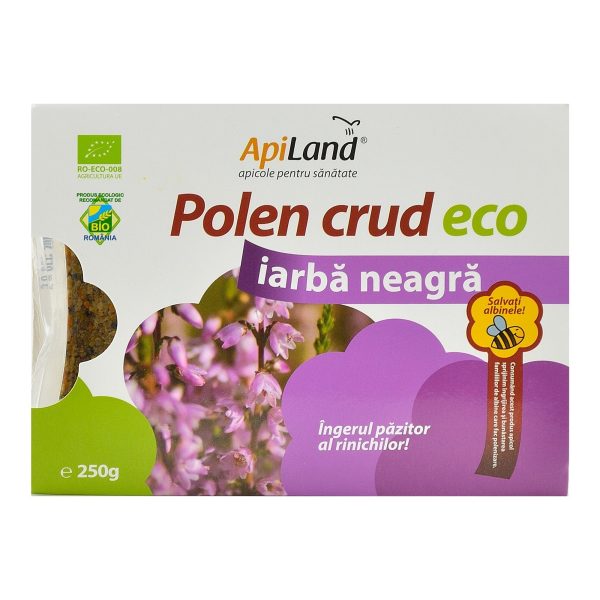 Polen Crud Apiland de Iarba Neagra, bio, 250 g Online now