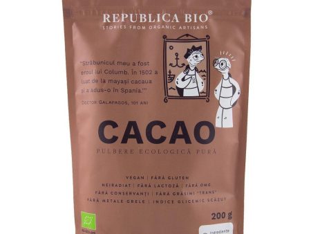 Cacao, pulbere ecologica pura Republica BIO, 200 g Discount