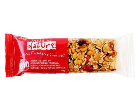 Baton Coacaze Rosii Taste Of Nature 40g (fara gluten , fara zahar) Sale