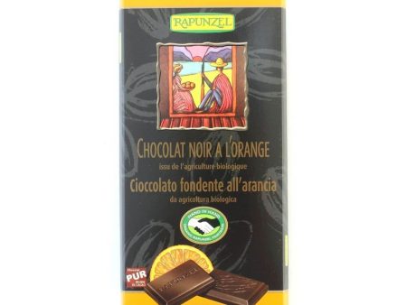 Ciocolata amaruie cu portocale, cu 55 cacao, bio, 80g Sale