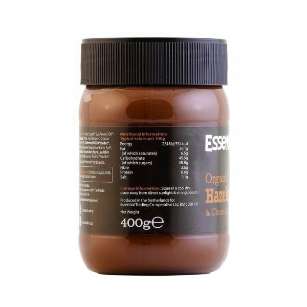 Crema Tartinabila cu Alune de Padure, Ciocolata Bio Fairtrade 400g Online Sale